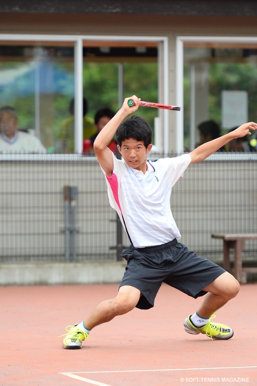 2015年、高３時のハイスクールジャパンカップ。内本はダブルス優勝、シングルス準Ｖ PHOTO/HIDETO IDE