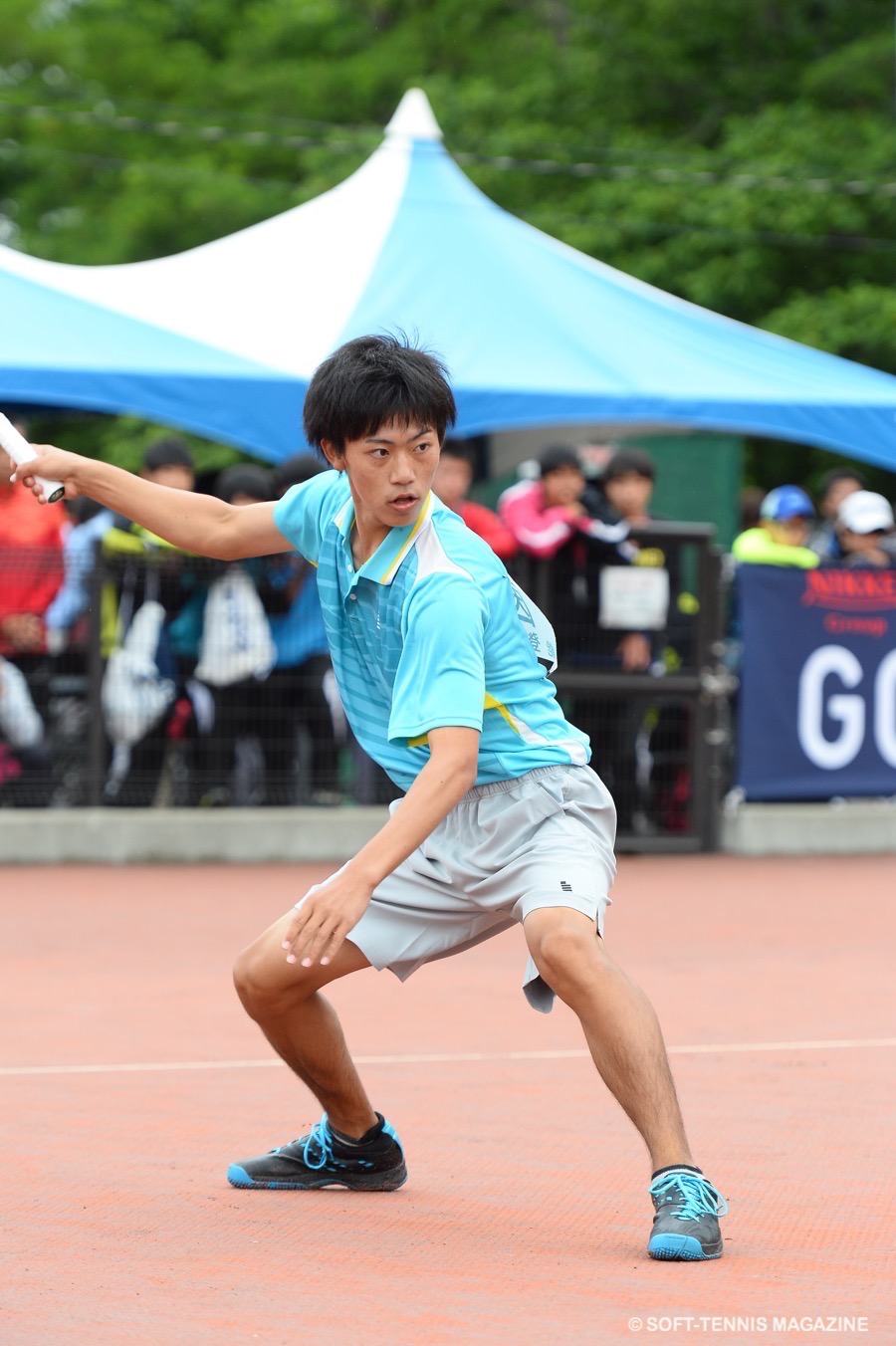 2015年、高３時のハイスクールジャパンカップ。因はダブルス３位 PHOTO/HIDETO IDE