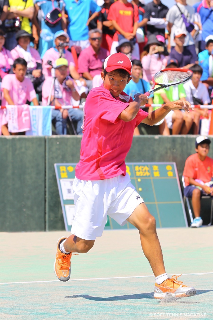 2014年のインターハイ。上宮高２年の内本は個人３位、団体５位 PHOTO/HIROKUNI KAWAGUCHI