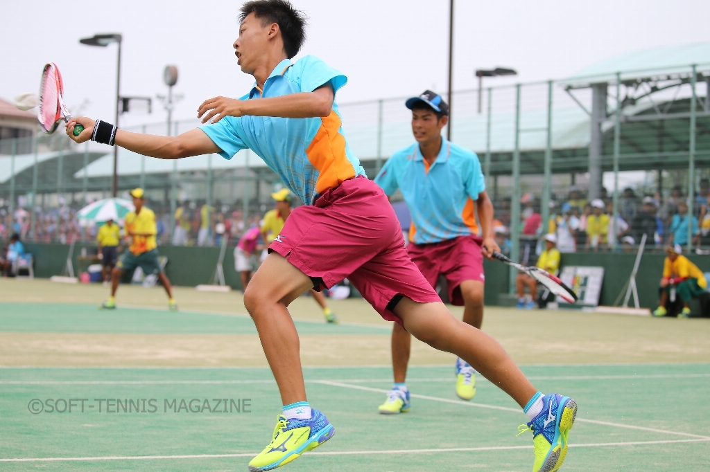 岡山インターハイ 男子個人64強決定 高商8組 本倉 上松ら注目ペア2日目へ ソフトテニスマガジン ポータル