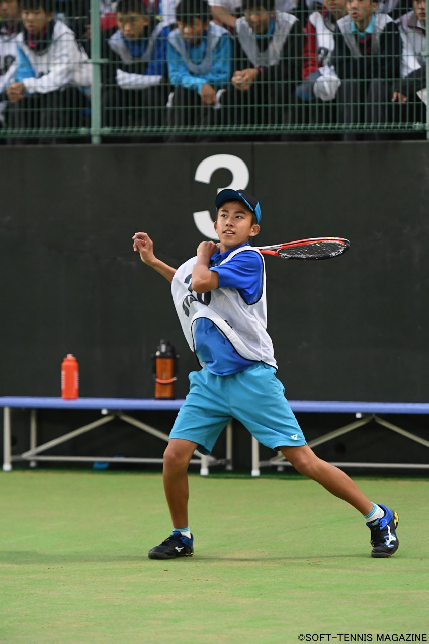 U-14男子ダブルス優勝：矢野颯人