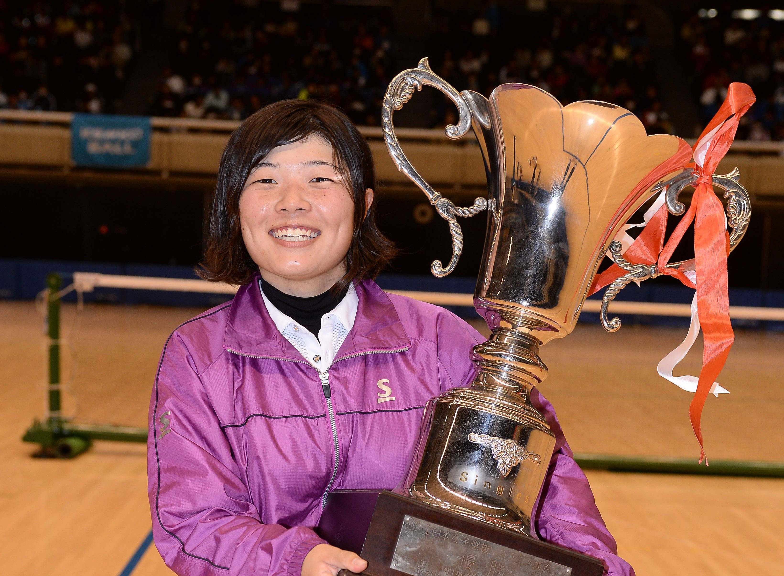 第62回全日本女子選抜・シングルス優勝の小谷菜津美（ダンロップ）