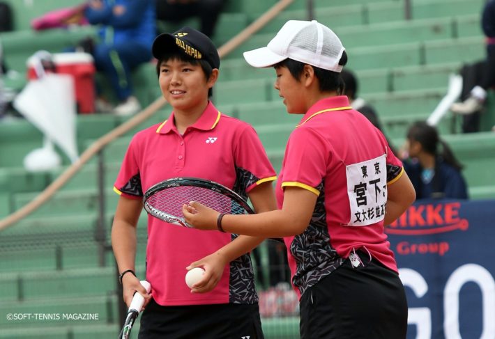 文大杉並の林田／宮下は快勝で準決勝へ