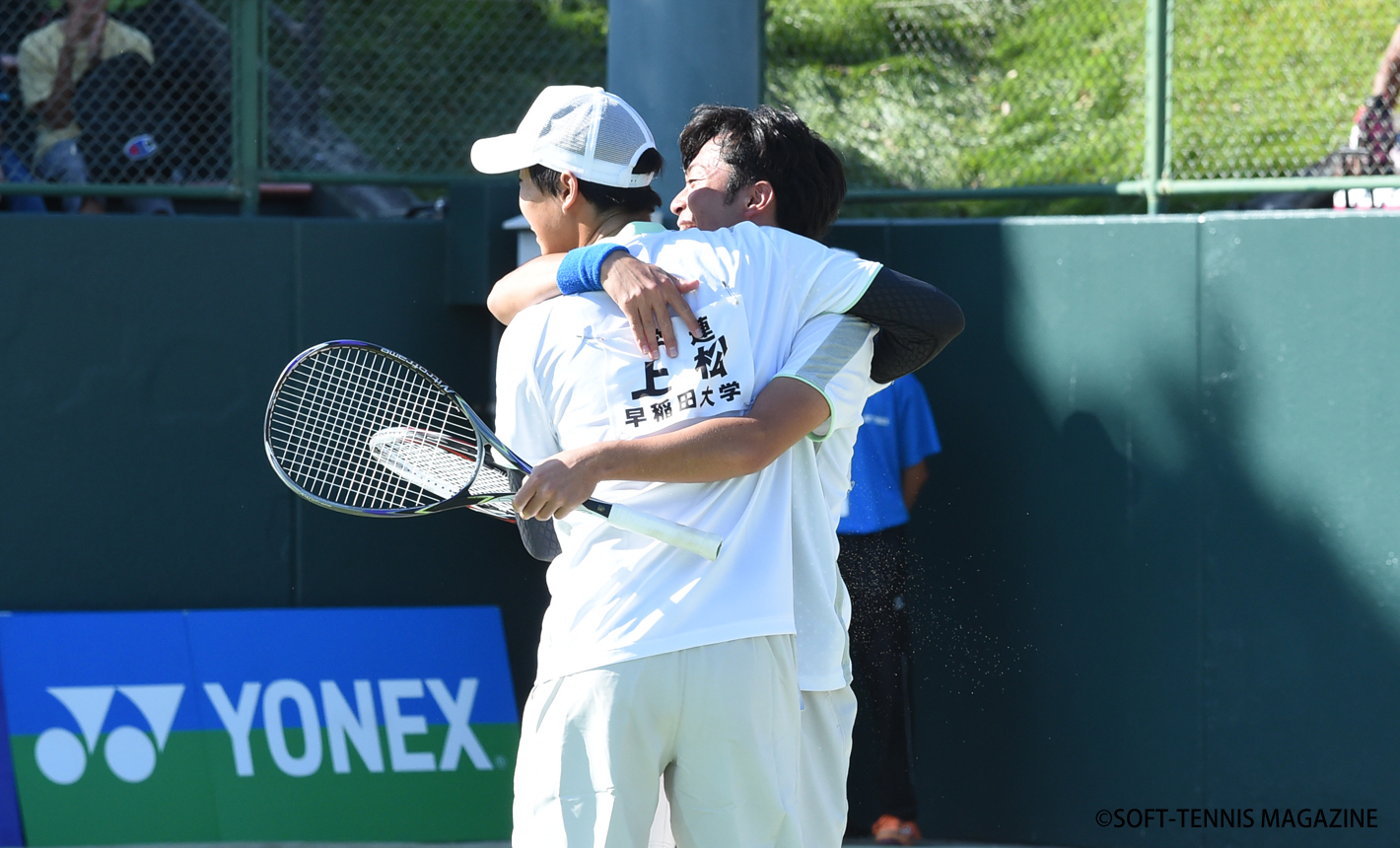 全日本選手権 天皇杯は船水颯人 上松俊貴が優勝 船水は２年ぶり２度目 上松は初の栄冠 ソフトテニスマガジン ポータル