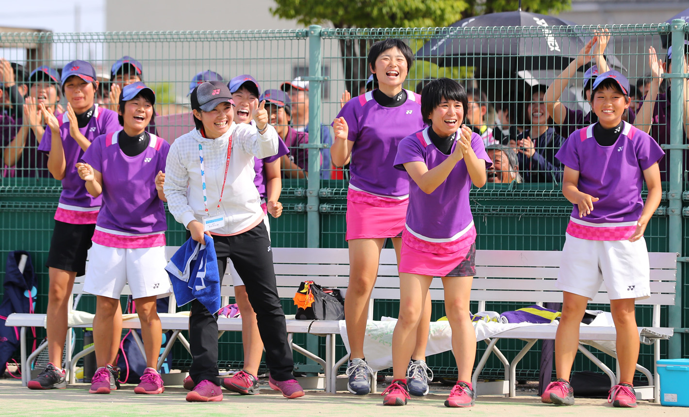 インハイ予選決勝リポート 岡山 女子は選抜vの就実が山陽女子倒し4年ぶりのインハイへ ソフトテニスマガジン ポータル