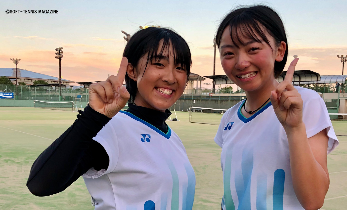インハイ 女子団体戦優勝 しびれる3番勝負を制した桑山未来 持田愛子 皆が楽しめと送り出してくれた ソフトテニスマガジン ポータル