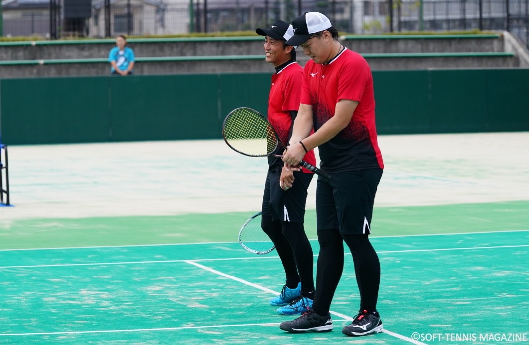 トップ選手が久々に激突 ミズノ オープンは中本圭哉 鈴木琢巳が優勝 高校物語 高田商業 ソフトテニス マガジン12月号 ソフトテニス マガジン ポータル